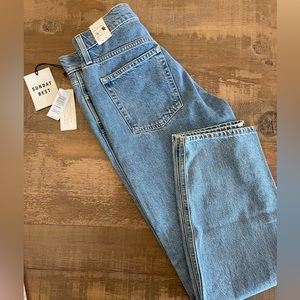 Sunday Best Aritzia Denim Low Key HR Mom jeans